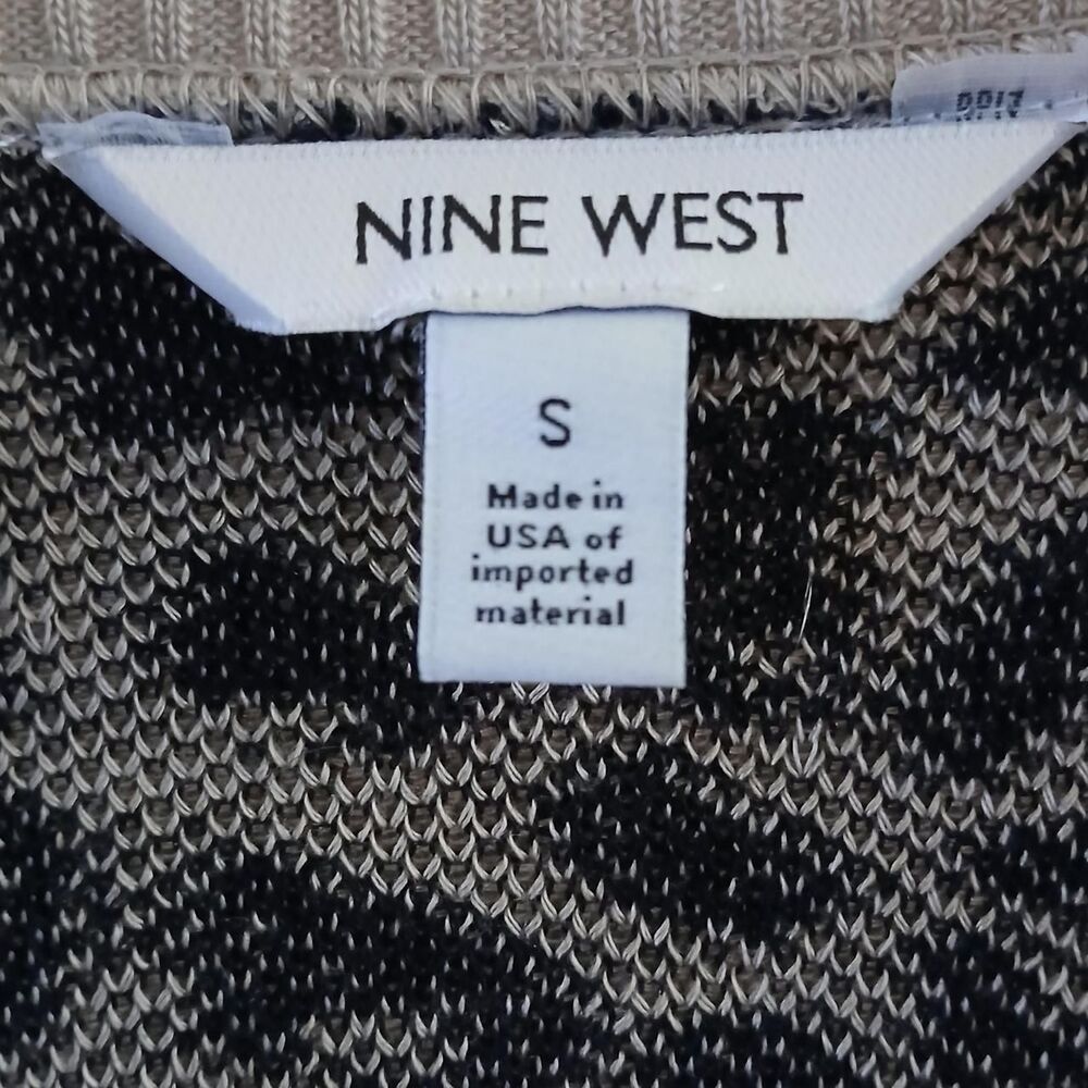 Nine West Leopard Print Open Front Knit Cardigan … - image 3